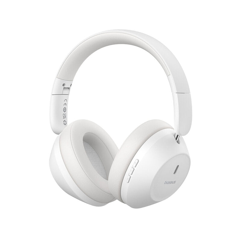 CASTI Baseus Bass 30 Max, pt smartphone, wireless, bluetooth 5.3, microfon pe casca, 50 ore durata baterie, alb "A00070700211-00" (timbru verde 0.18 lei) - 6932172657819
