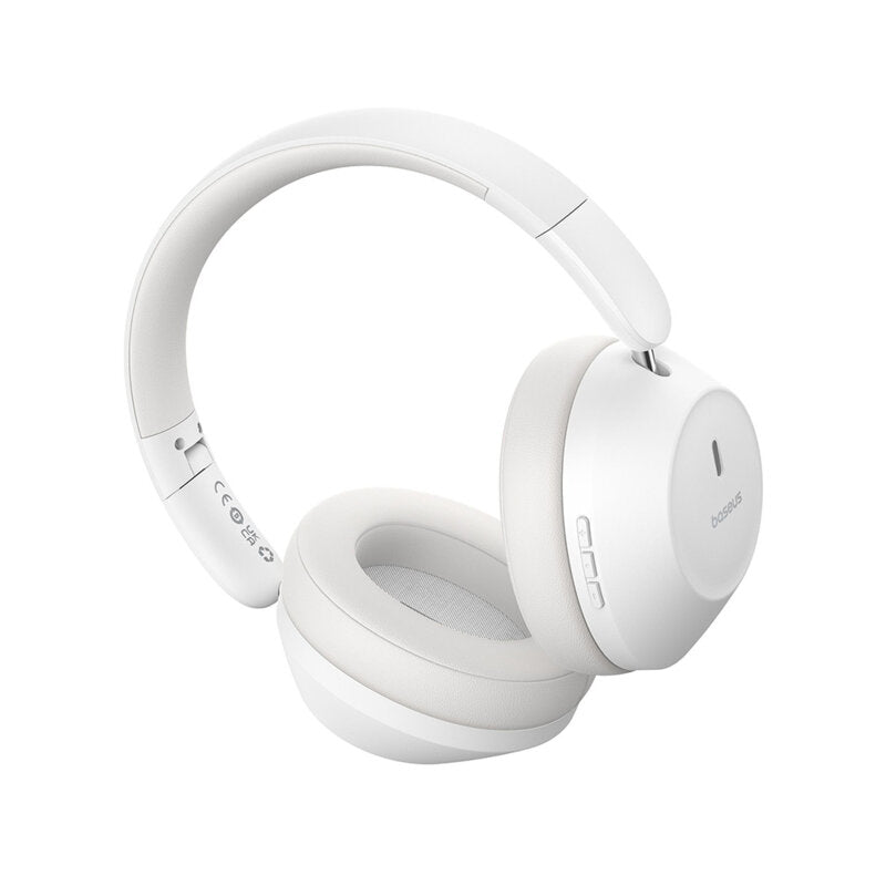 CASTI Baseus Bass 30 Max, pt smartphone, wireless, bluetooth 5.3, microfon pe casca, 50 ore durata baterie, alb "A00070700211-00" (timbru verde 0.18 lei) - 6932172657819