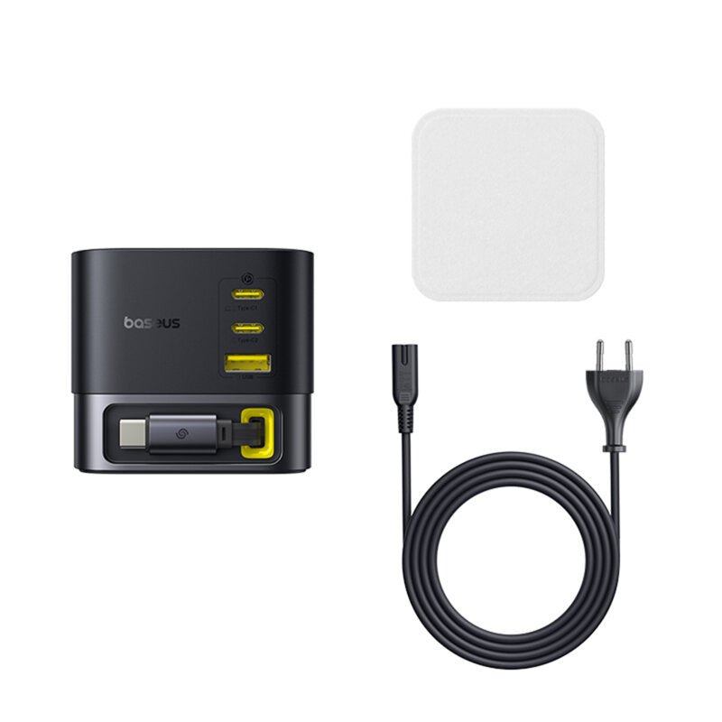 INCARCATOR retea Baseus Super GaN, Quick Charge 100W, 3 x USB Type-C, 1 x USB, negru "P10164001123-00" - 6932172668938