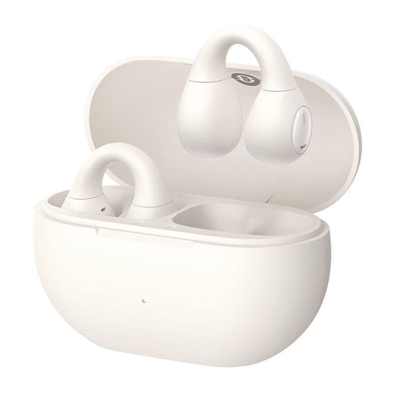 CASTI Baseus  Bass 15 Clip Open-Ear TWS, pt smartphone, wireless, bluetooth 5.4, dual-mic pe casca, 8 ore durata baterie, alb "A00079500223-00" (timbru verde 0.18 lei) - 6932172674328