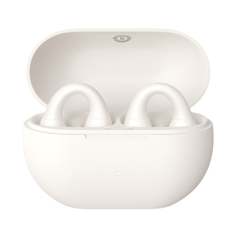 CASTI Baseus  Bass 15 Clip Open-Ear TWS, pt smartphone, wireless, bluetooth 5.4, dual-mic pe casca, 8 ore durata baterie, alb "A00079500223-00" (timbru verde 0.18 lei) - 6932172674328