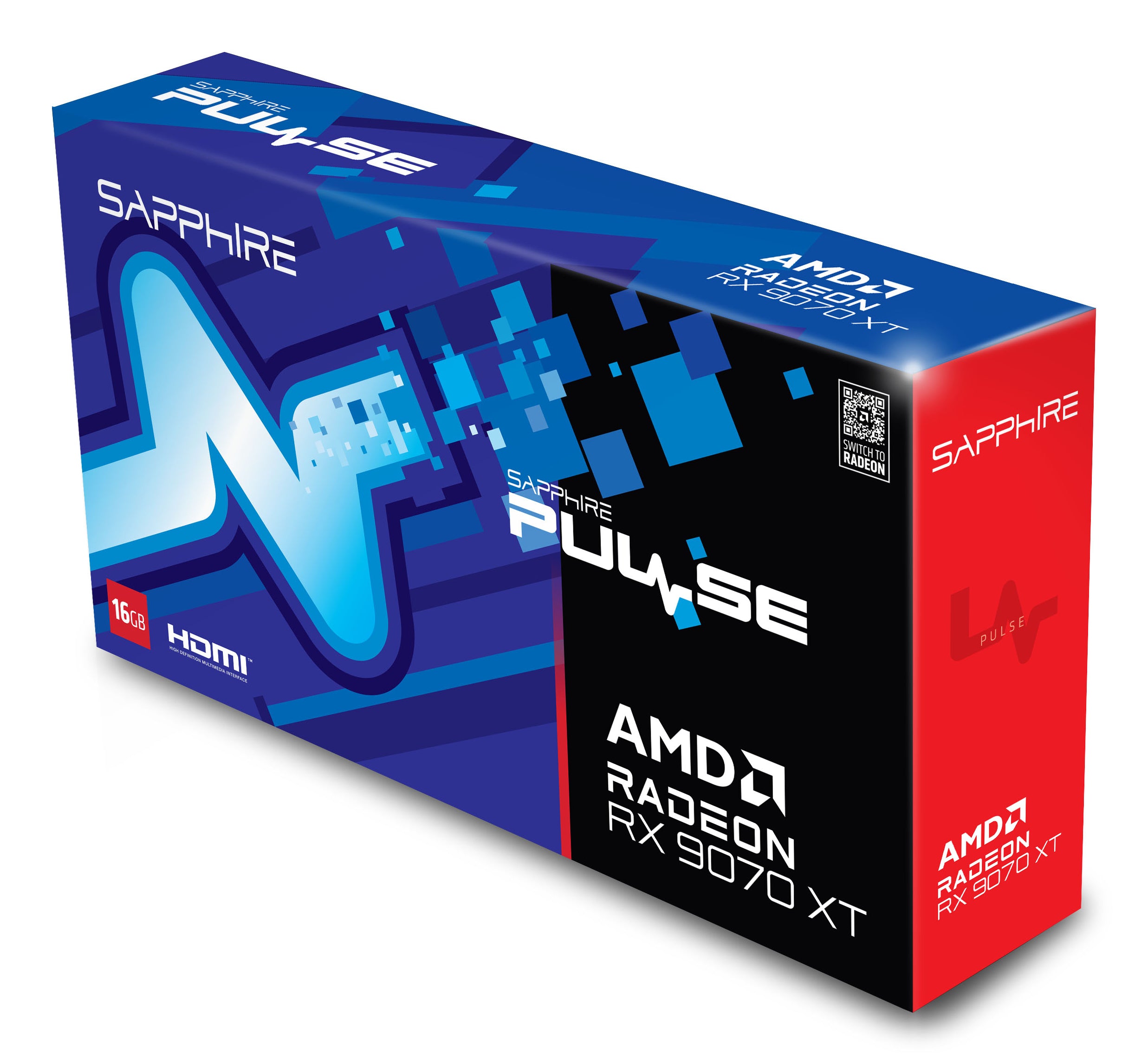 Placa video Sapphire "Pulse Radeon RX 9070", 16GB GDDR6, 256 bit, PCI Express 5.0 x16, 2 x DisplayPort 2.1a, 2 x HDMI, racire activa 3 x fan, PSU recomandat 750W, "11348-03-20G"