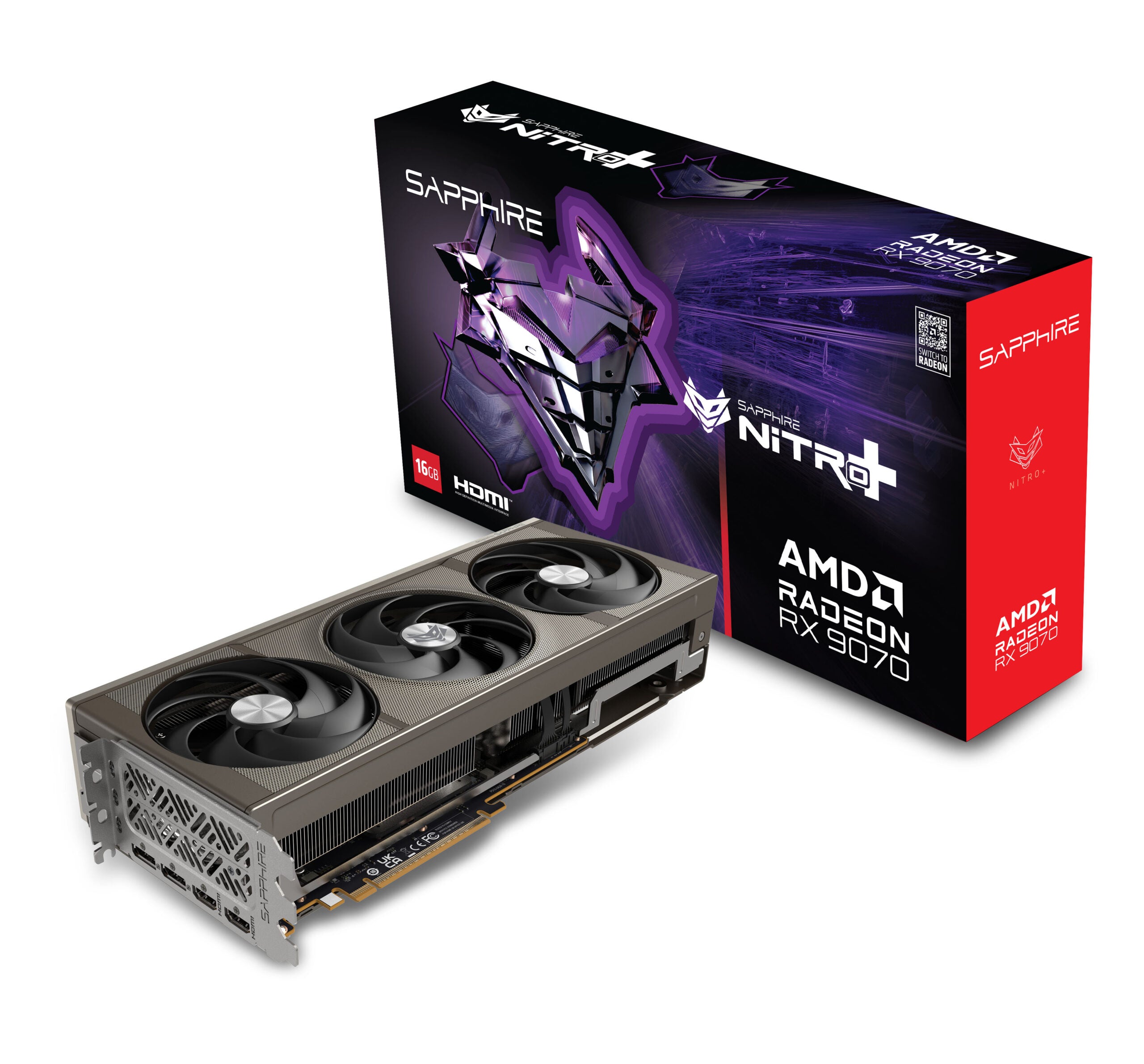 Placa video SAPPHIRE NITRO+ AMD RADEON RX 9070, 16GB GDDR6, 256 bit "11349-01-20G"