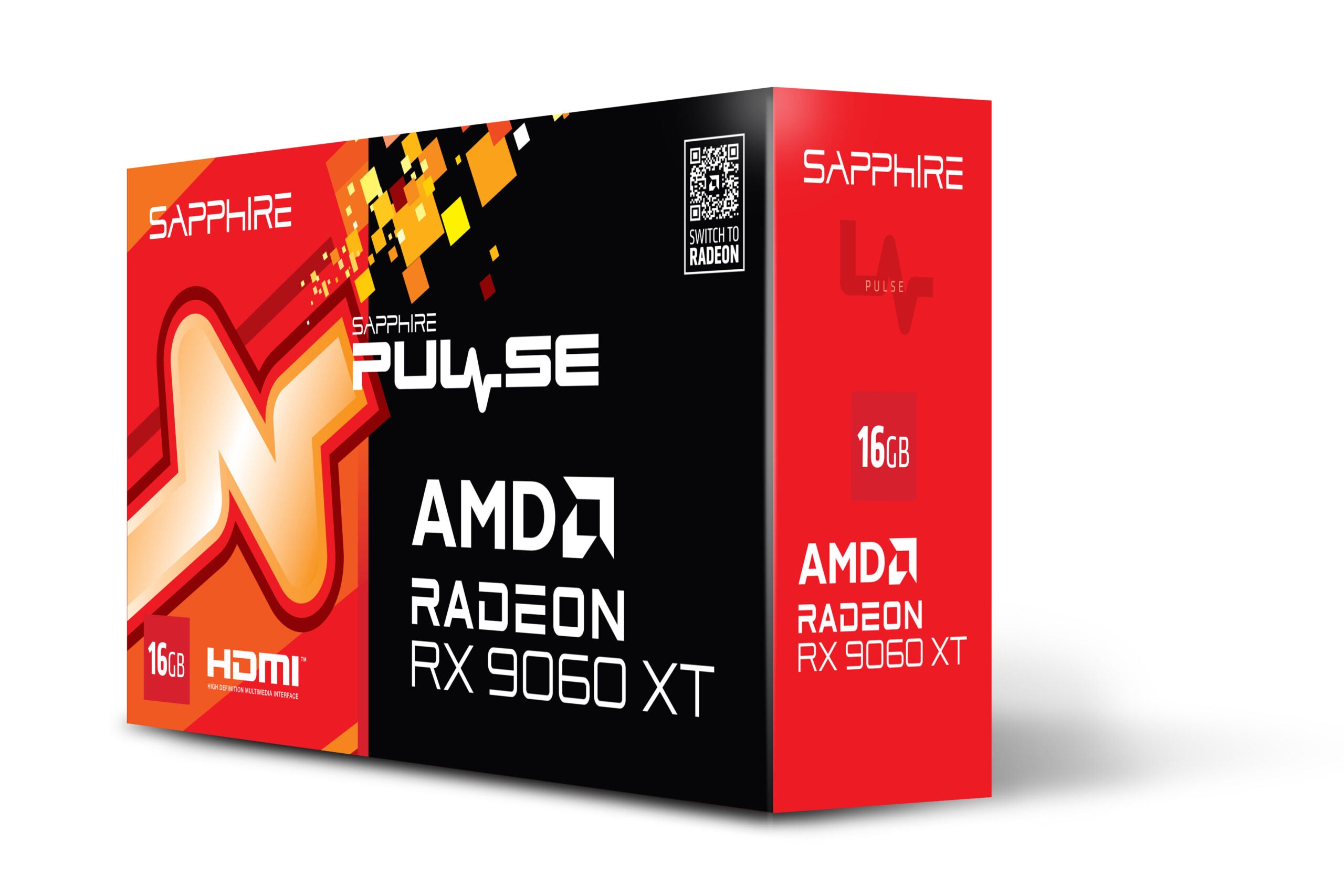 Placa video Sapphire "Pulse Radeon RX 9060 XT OC 16GB", 16GB GDDR6, 128 bit, PCI Express 5.0 x16, 1 x DisplayPort 2.1a, 2 x HDMI, racire activa 2 x fan, PSU recomandat 450W, "11350-03-20G"