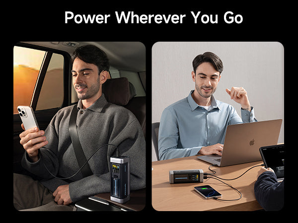 POWER BANK Cuktech P+ Series 2C1A, 25000mAh, PD 3.1, 210W, 1 x USB; 2 x USB Type-C, digital display pt. status baterie, negru, 