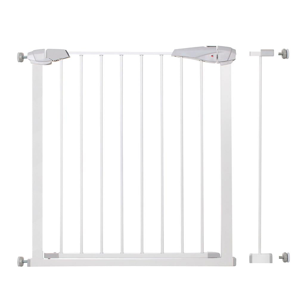 Poarta de siguranta Safety Gate pentru scari, ajustabila 83-92 cm, din otel, alba