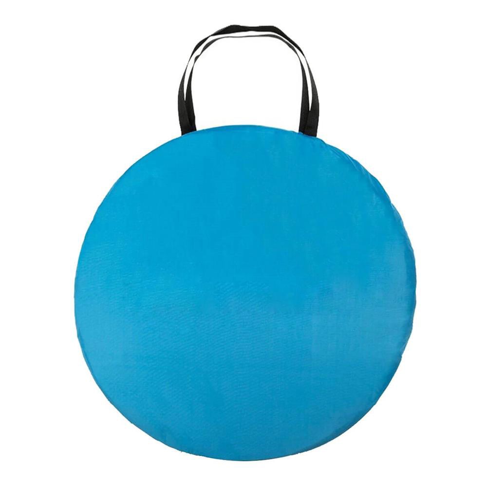 Cort plaja si picnic semi-deschis Sersimo, protectie UV, 150x90x90cm, albastru gri