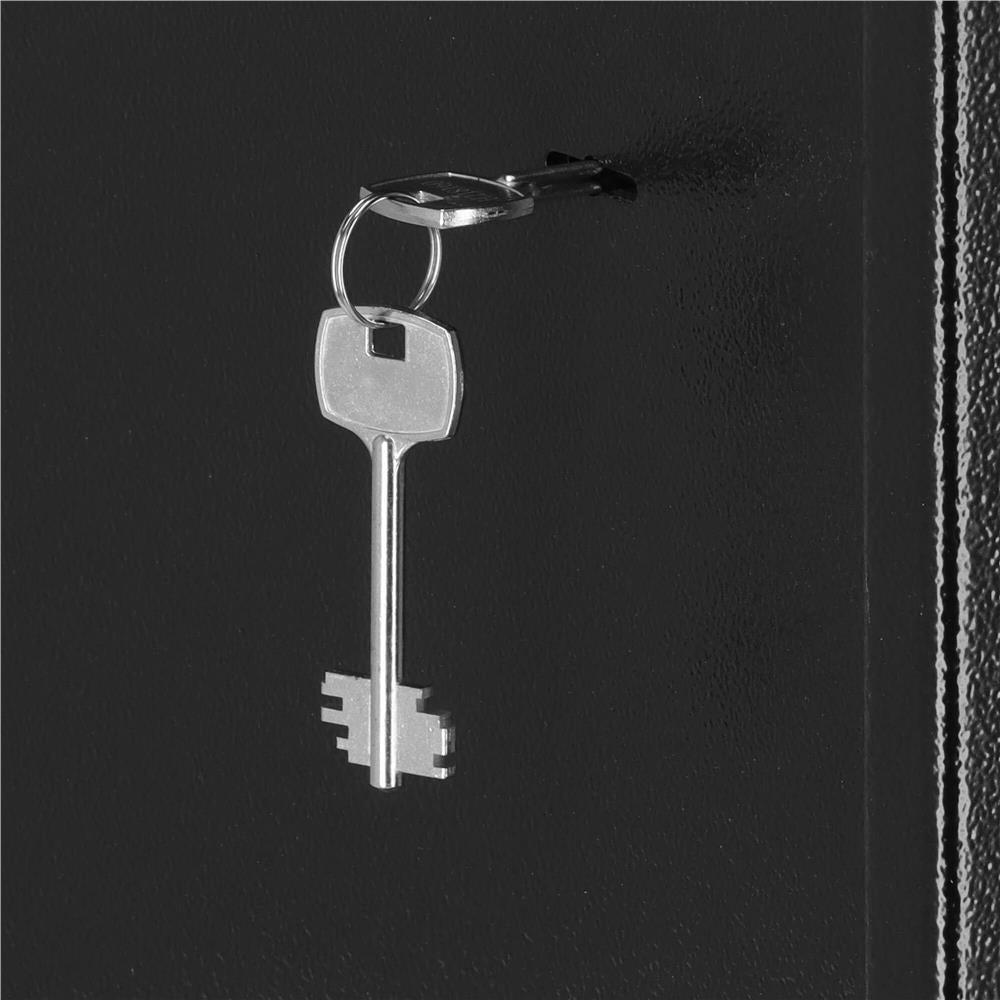 Seif standard cu cheie, 360x450x315 mm, Otel, Negru