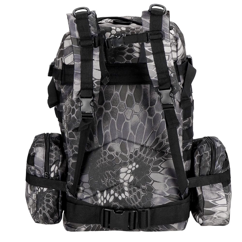 Rucsac militar pentru drumetie, impermeabil, ultra usor, 50litri, gri