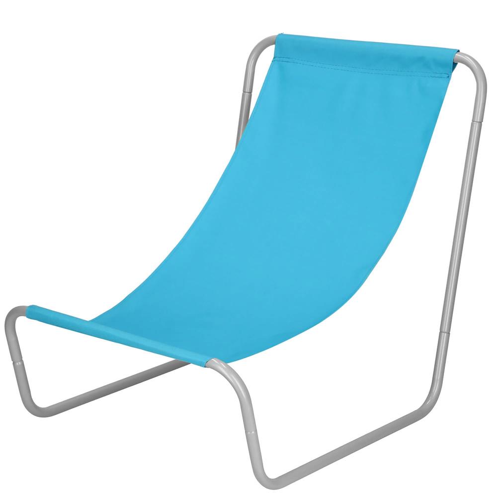 Scaun de plaja Sersimo GC026, pliabil, 90kg, 52x88cm, albastru