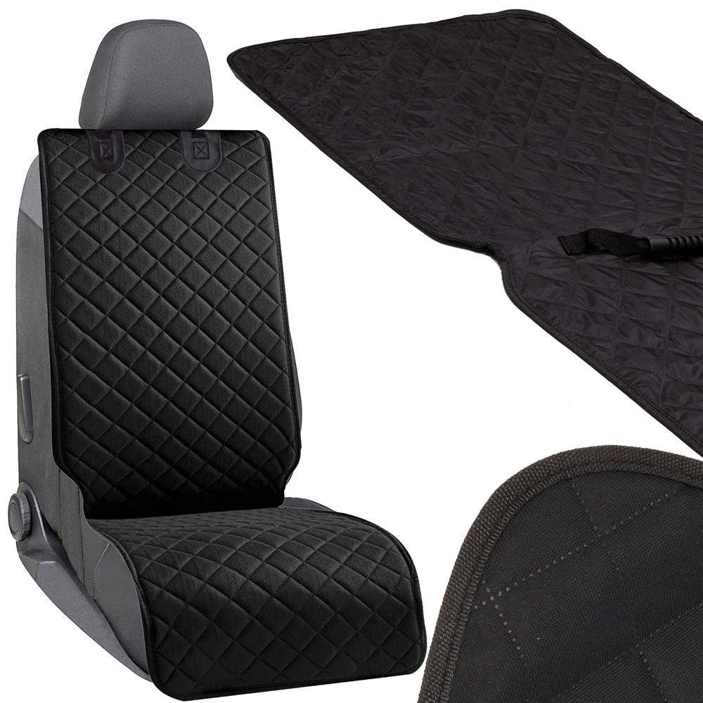 Husa scaun auto fata pentru animale de companie, impermeabila si antiderapanta, 122x51cm, negru