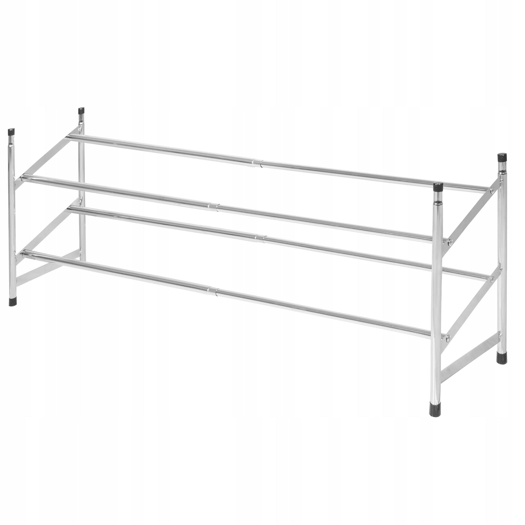 Pantofar extensibil cu 2 rafturi, 62-115cm, cromat
