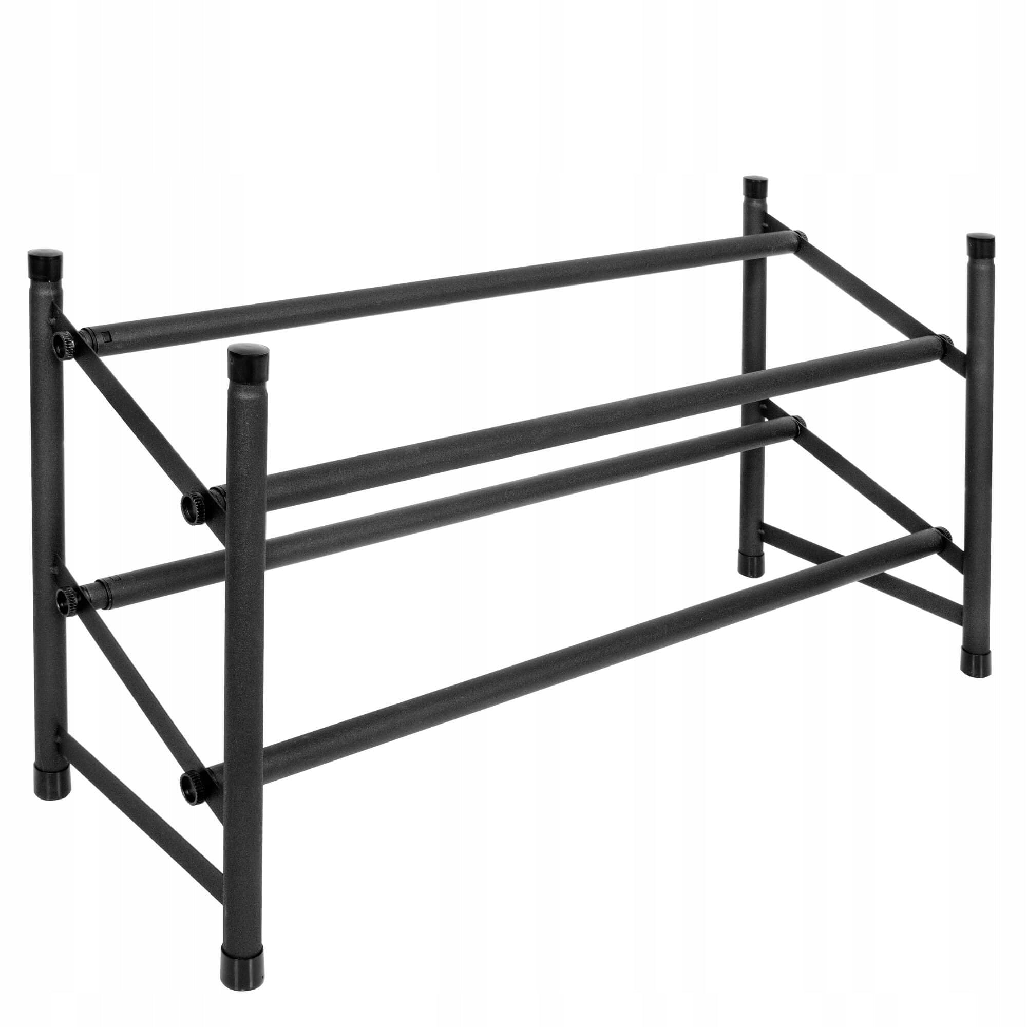 Pantofar extensibil cu 2 rafturi, 62-115cm, negru