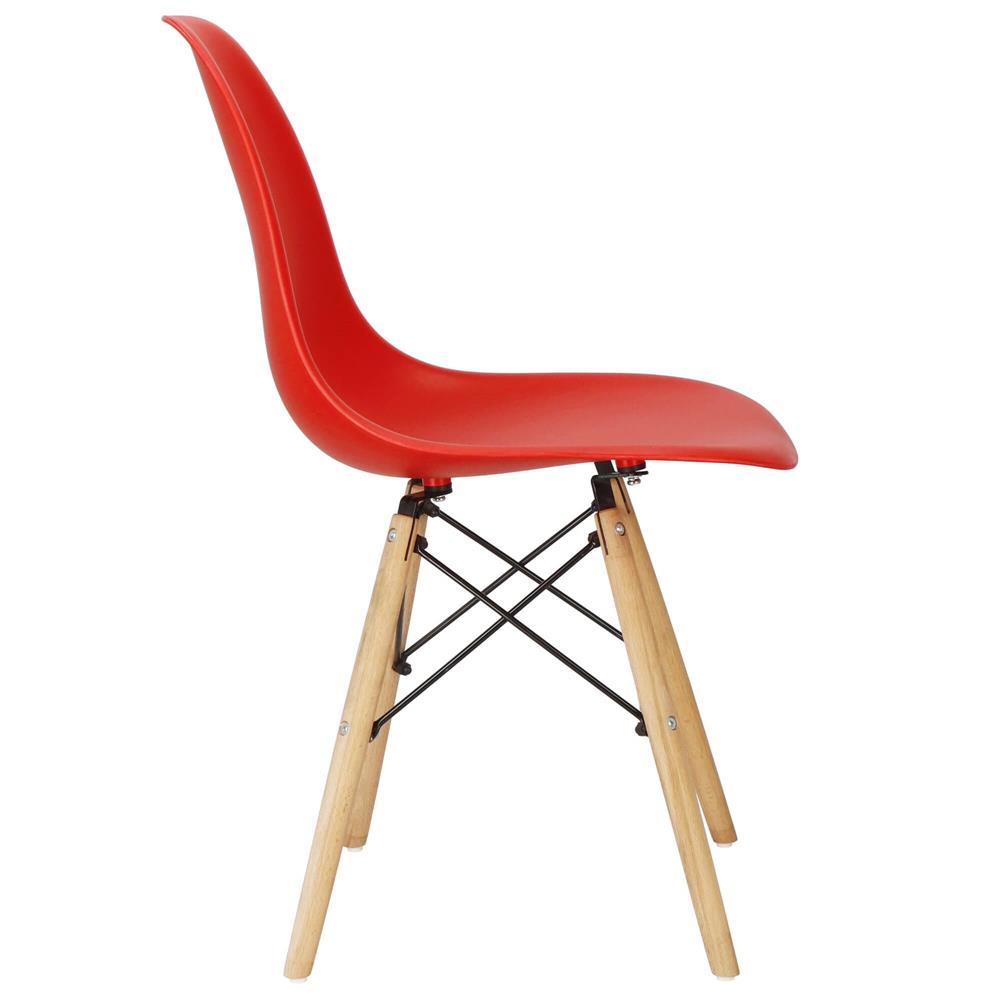 Scaun dining Scandinav pentru bucatarie, 38x42x82cm, rosu