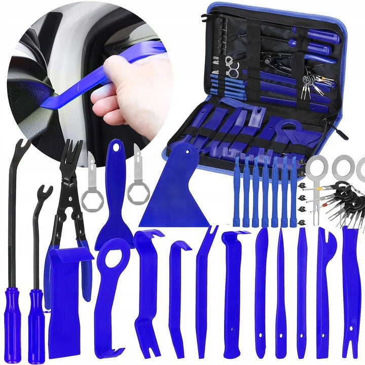 Kit pentru demontare ornamente si tapiterie auto, 46 piese