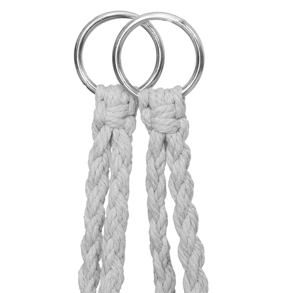 Scaun rotund tip leagan suspendat cu perna Confort Plus casa sau gradina, gri