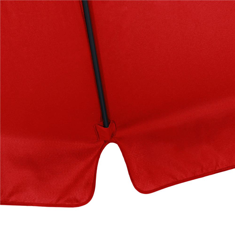 Umbrela de gradina cu brat lateral banana, cu husa, 300cm, rosu