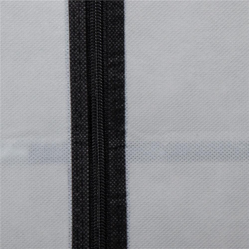 Pantofar din material textil, portabil, cu rafturi, 60x28x168cm, gri
