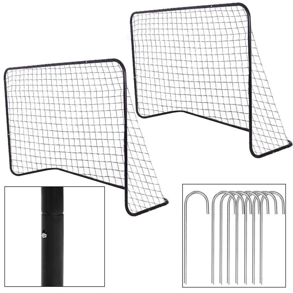 Set 2 porti de fotbal metalice, 122x183cm, profil 25mm, cu elemente de fixare - 13