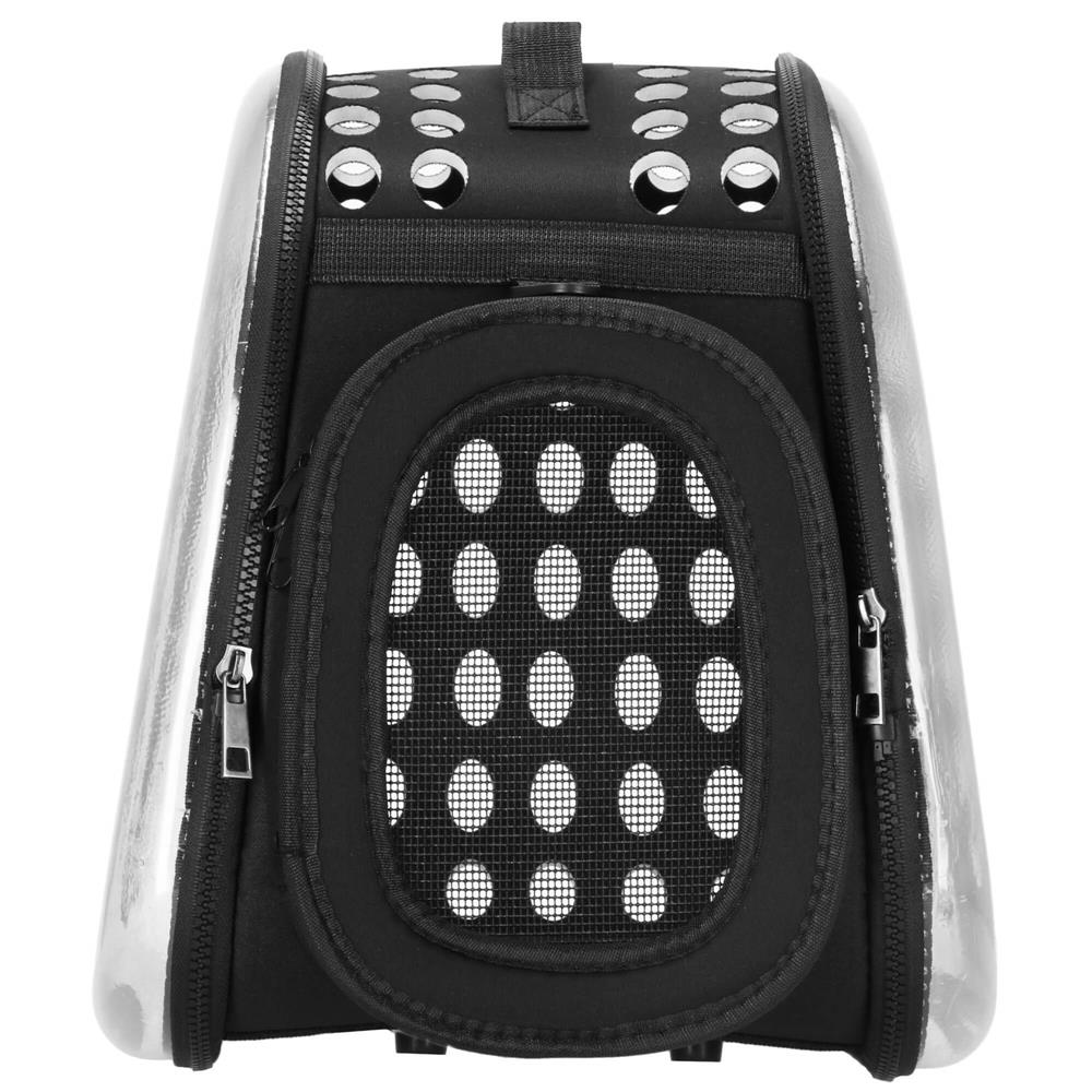 Geanta pentru transport animale de companie pisica sau catel, M, 42x26x32 cm, transparent - 12