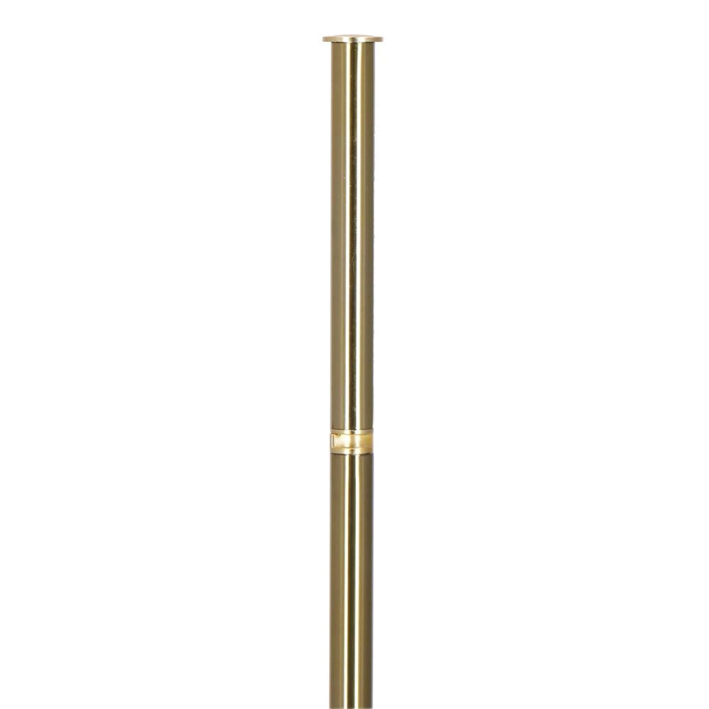 Suport hartie igienica 2 in 1 cu tija mobila, 68.5cm, auriu - 12