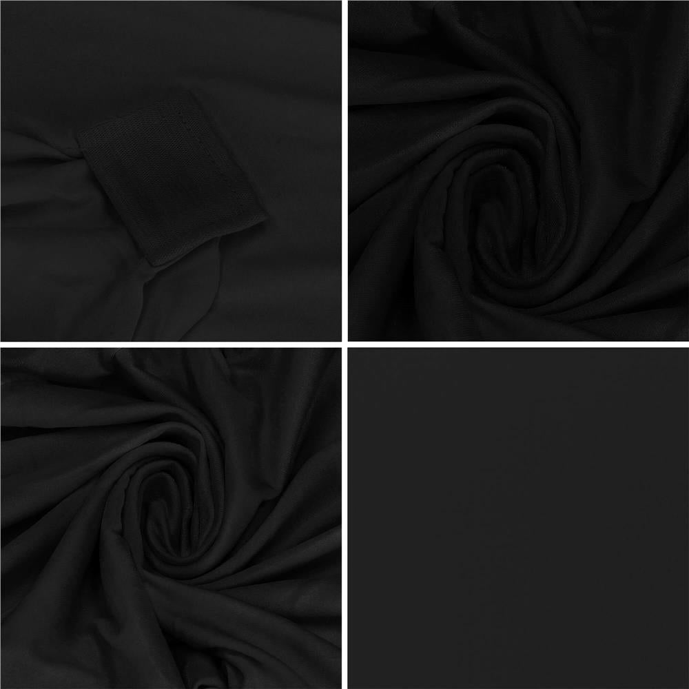 Husa pentru scaune de evenimente, marime universala, poliester si spandex, negru