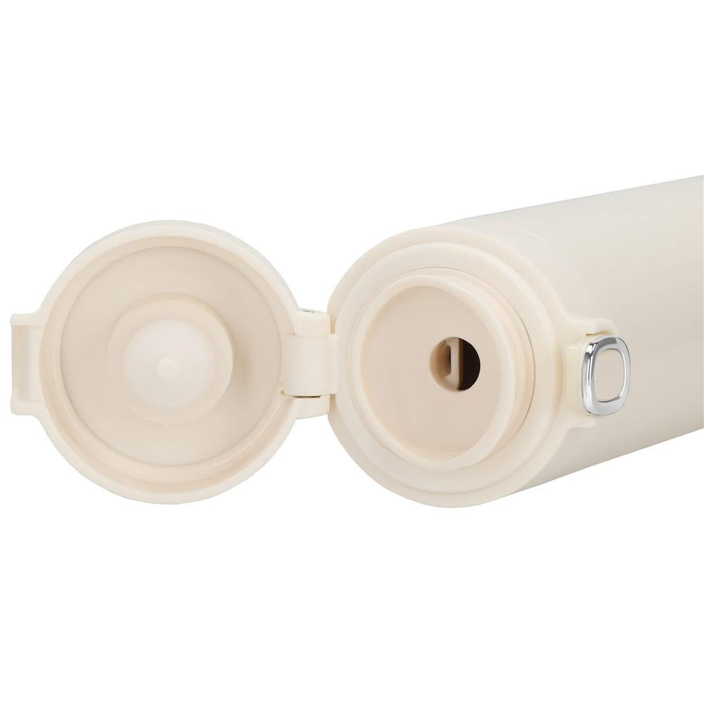 Cana termos Smart, inox, display LED, afisare temperatura, 420ml, 20cm, crem