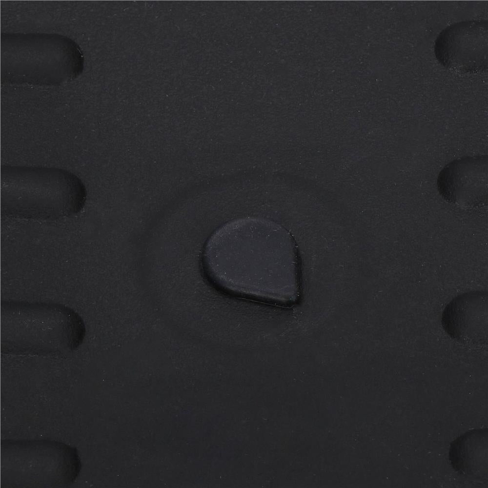 Uscator de vase cu suport pahare si tacamuri, din otel, pe 2 nivele, cu sistem drenaj, 42x30x30cm, negru