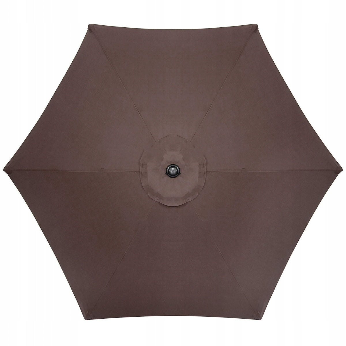 Umbrela terasa gradina, cu manivela si inclinare, GU23, diametru 260cm, maro