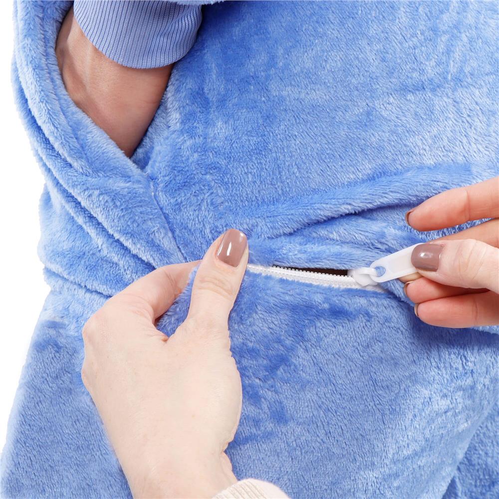 Pijama tip salopeta pentru adulti, model Stitch, marime L