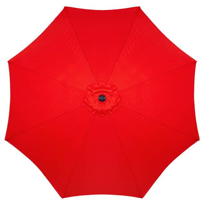 Umbrela terasa gradina, cu manivela si inclinare, GU18E, diametru 300cm, Rosu