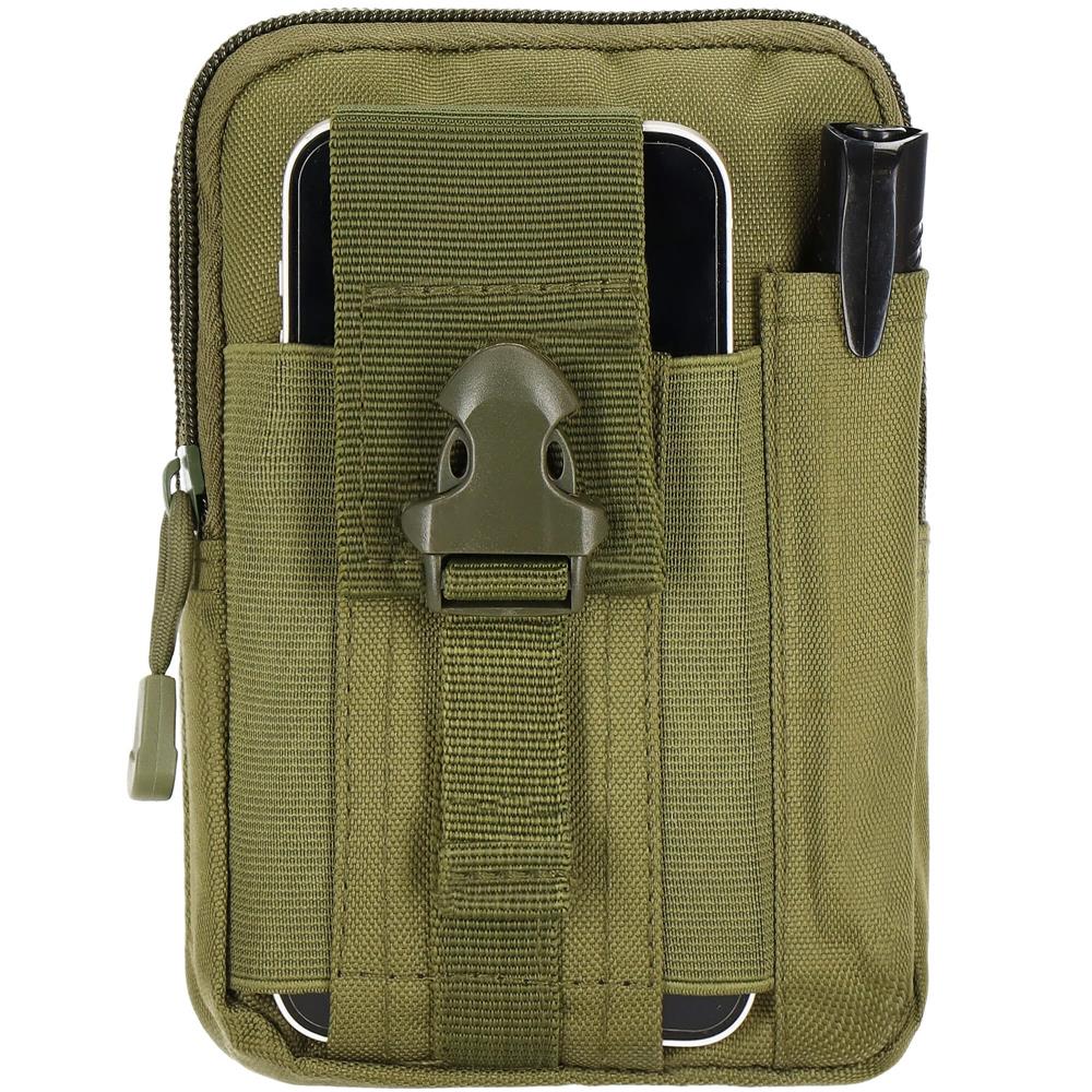 Borseta sport de brau, impermeabila, cu prindere la curea, 18x12x5cm, verde