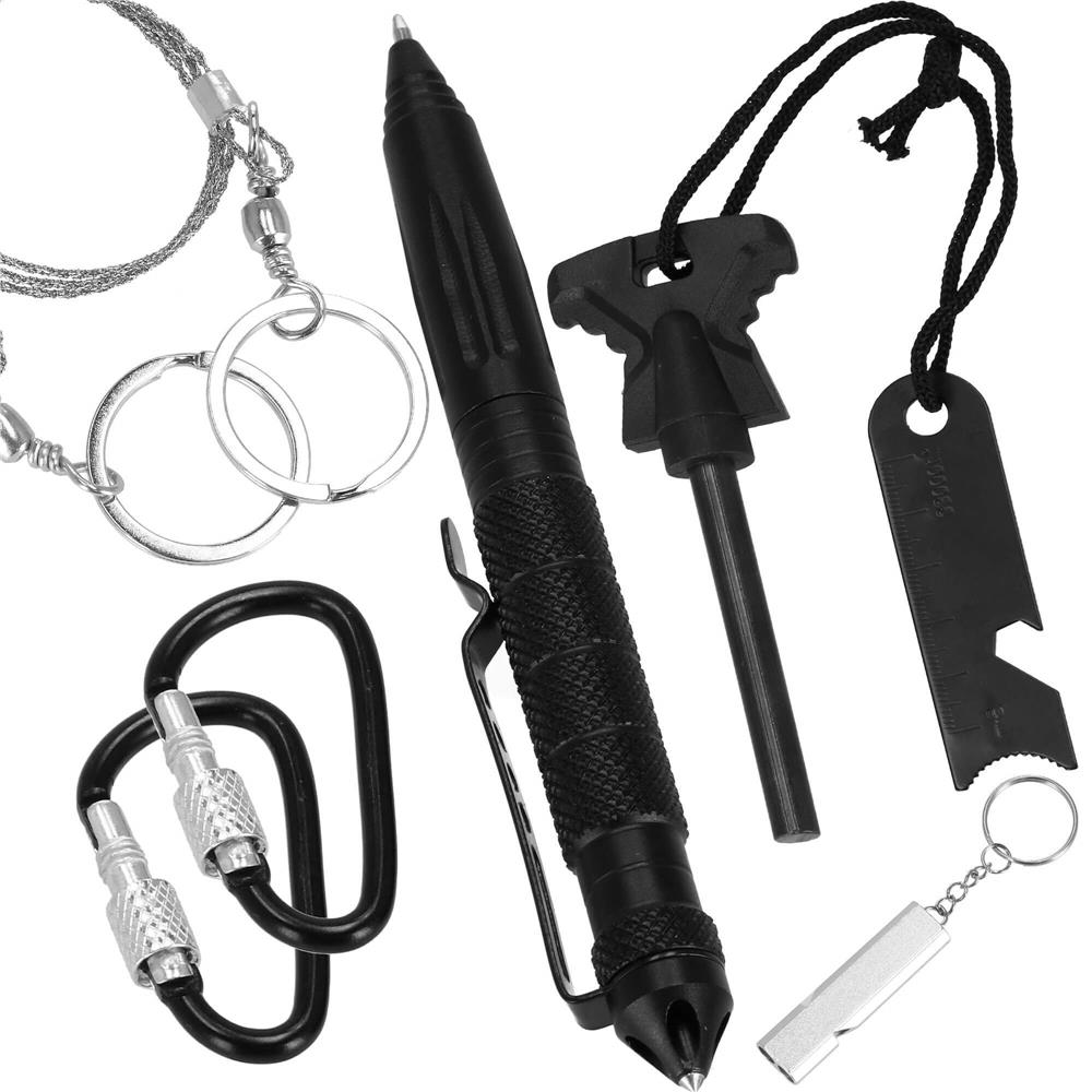 Kit de supravietuire turistic multifunctional camping, vanatoare, pescuit, 21 piese
