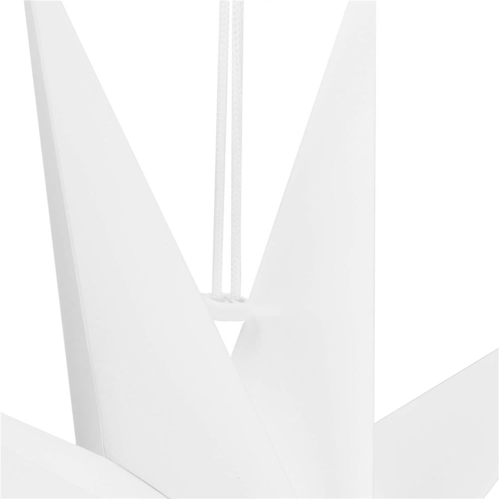 Stea decorativa 3D din hartie, cu 9 colturi, 60cm, alba