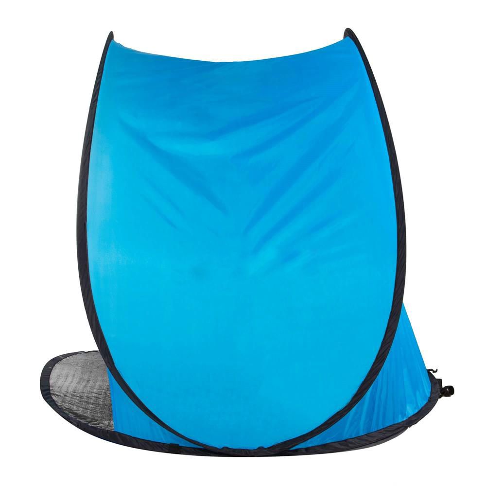 Cort plaja si picnic semi-deschis Sersimo, protectie UV, 150x90x90cm, albastru negru