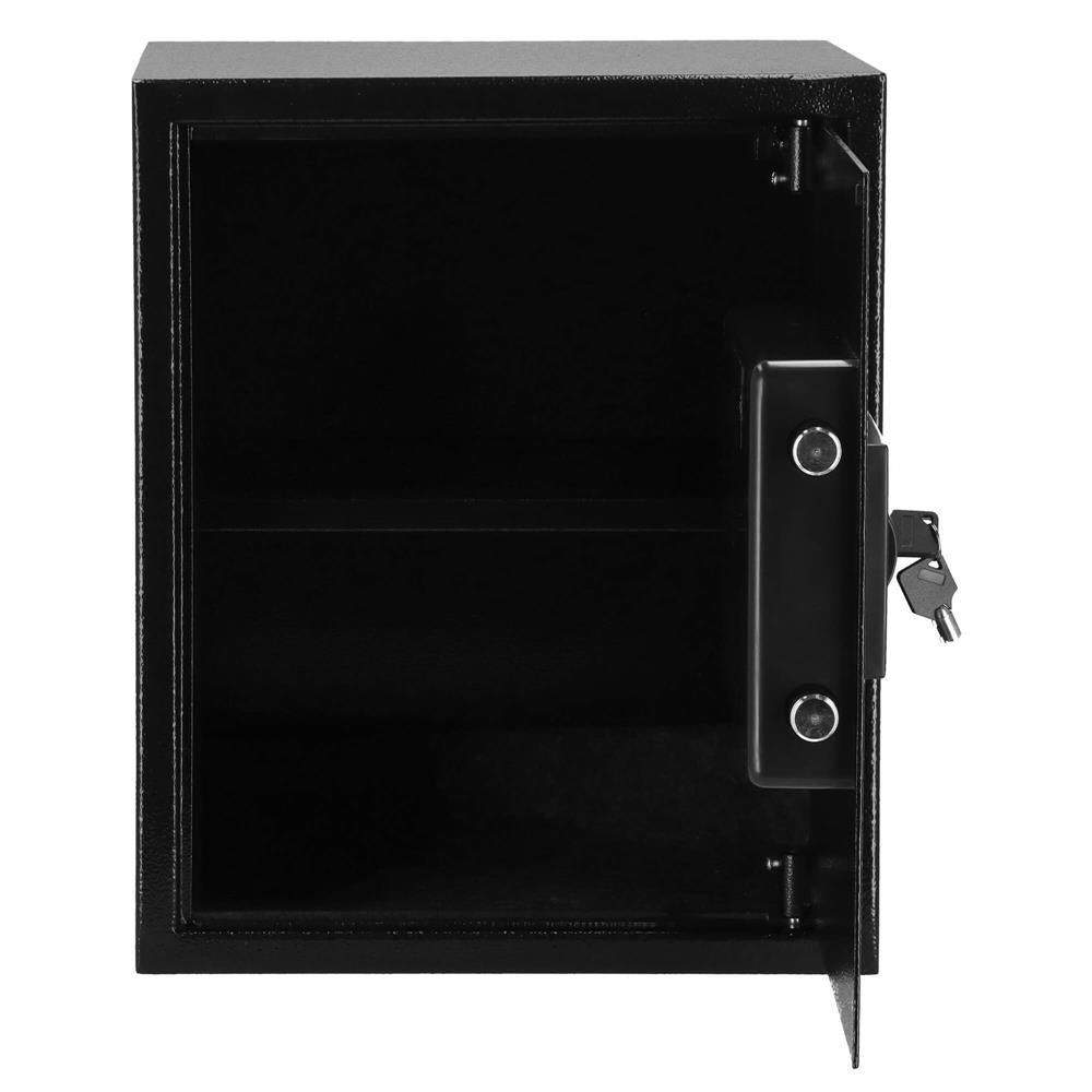 Seif electronic standard cu cifru si cheie, 415x350x310 mm, negru