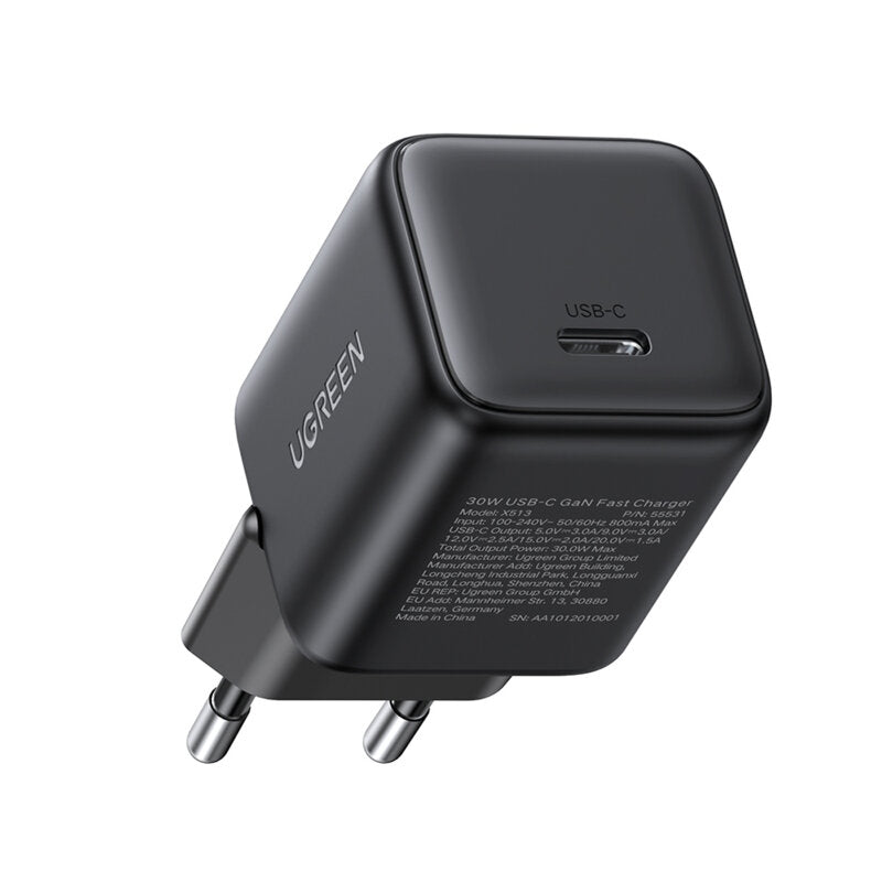 INCARCATOR retea Ugreen GaN "X513" Quick Charge 30W, 1 x USB Type-C, negru "65007"