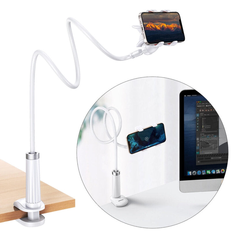 SUPORT Telefon Ugreen, "LP113" pt. SmartPhone, fixare birou clips, dimensiune cablu 90 cm, negru "30488" - 6957303834884
