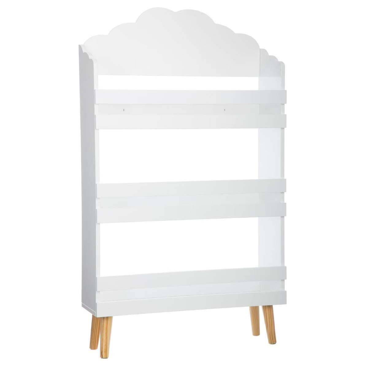 Biblioteca pentru copii Atmosphera Douceur, din MDF, 58x18x100 cm, alb