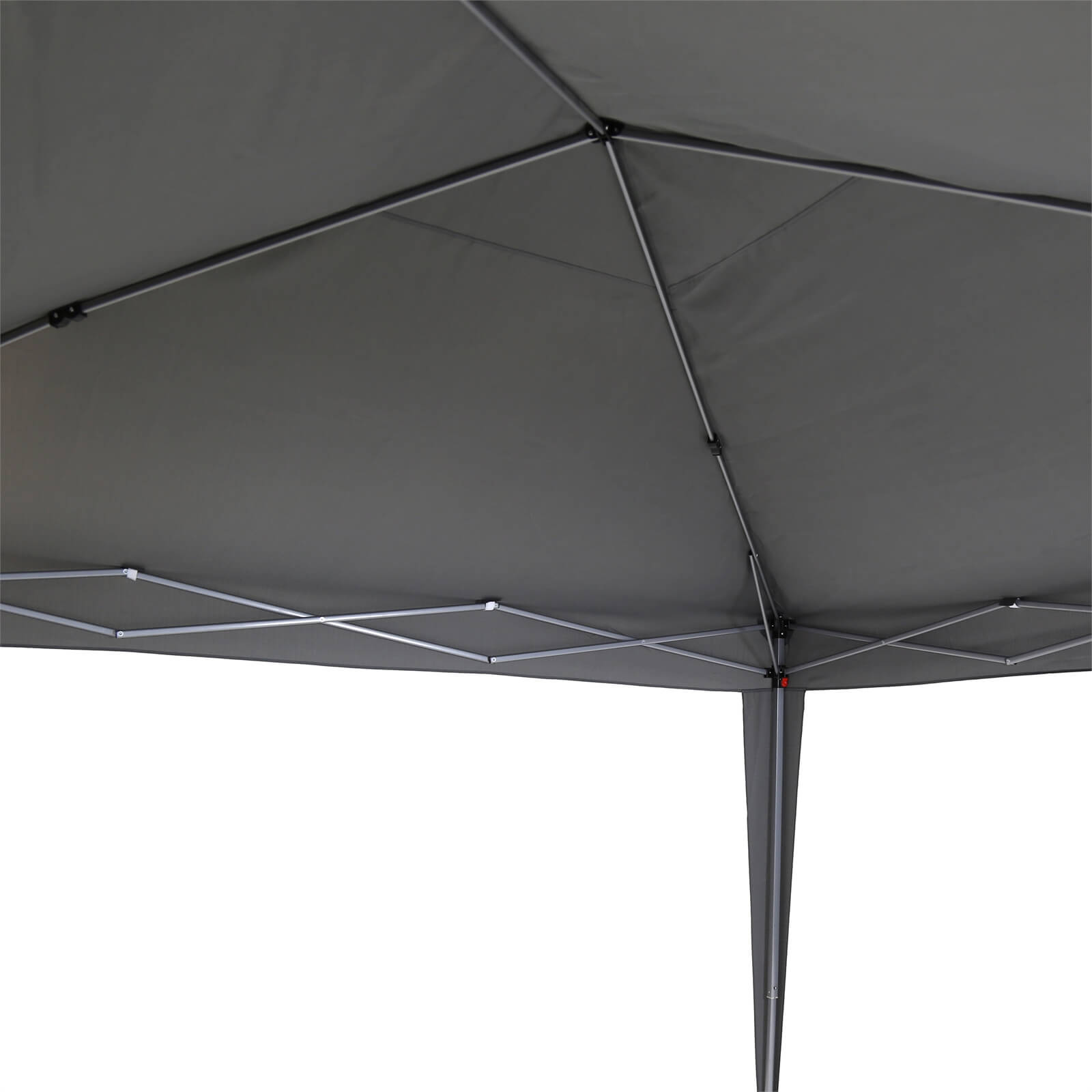 Cort pavilion de gradina pliabil, instalare automata pop-up, material textil oxford impermeabil, cu 4 pereti laterali, 300x300cm, gri