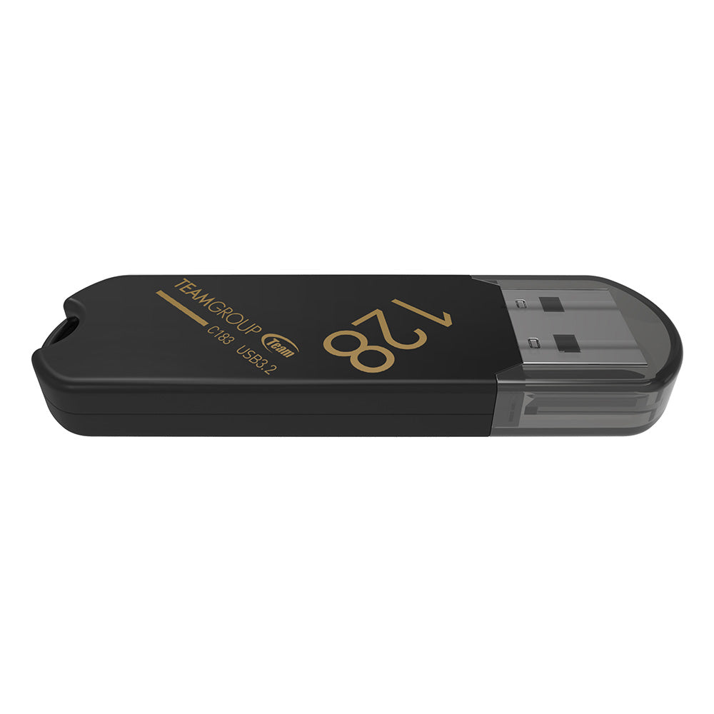 MEMORIE USB 3.2 TeamGroup C183, 128 GB, plastic, negru 
