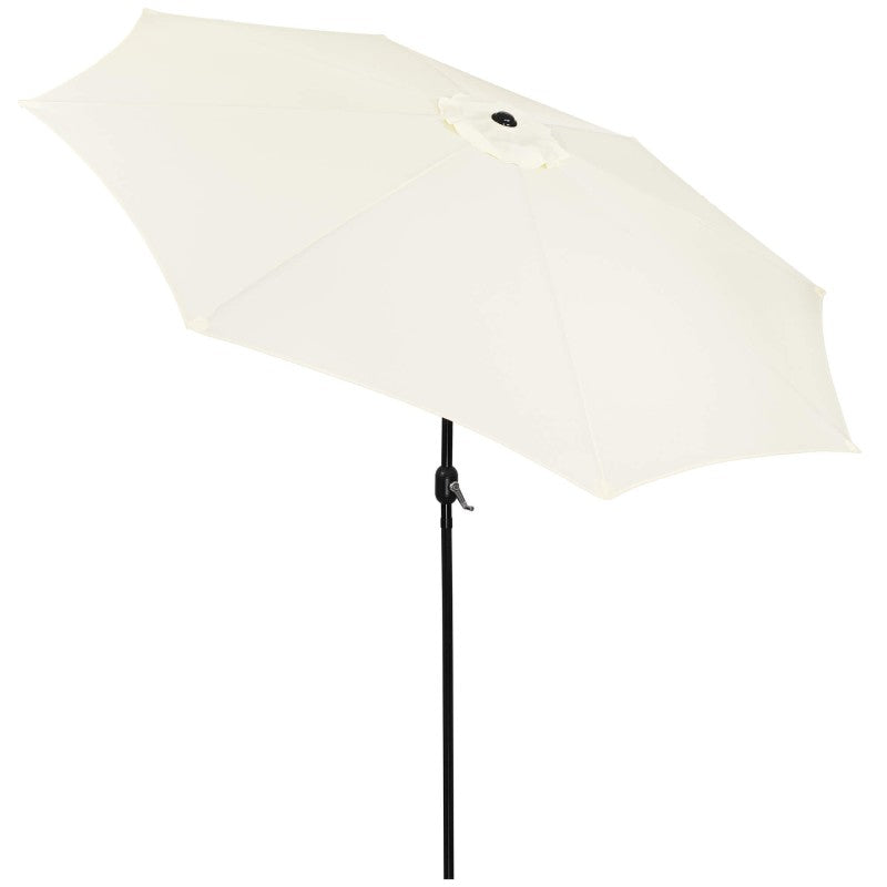 Umbrela terasa gradina, cu manivela si inclinare, GU17, diametru 300cm, Crem