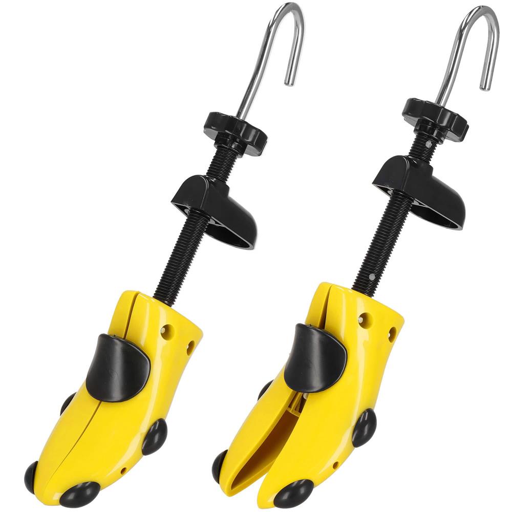 Set 2 sanuri pentru largit si alungit pantofi, din plastic, marime 36-38, galben
