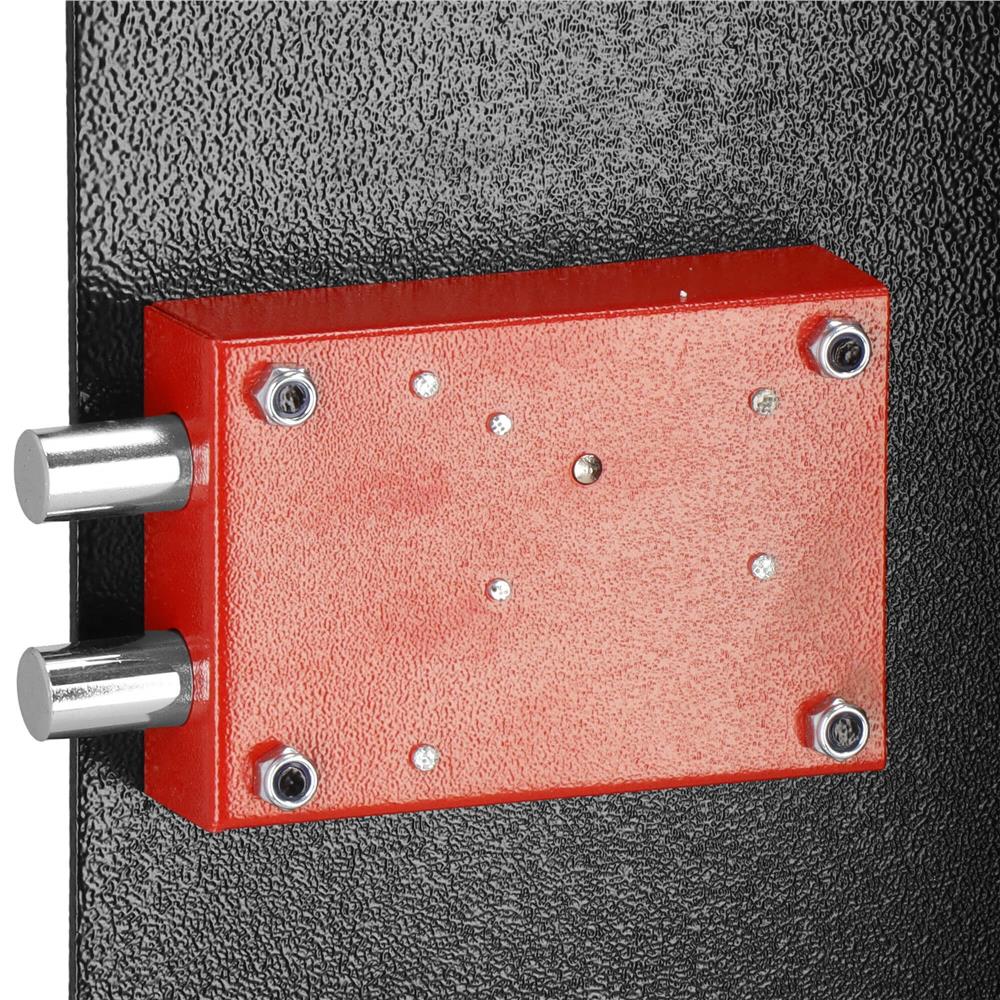 Seif standard cu cheie, 360x450x315 mm, Otel, Negru