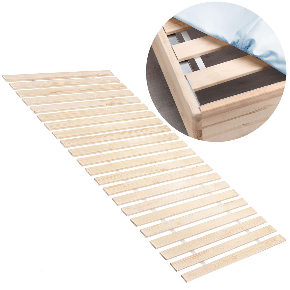 Somiera de pat cu sipci din lemn de pin si molid Premium, 23 benzi, 70x200cm