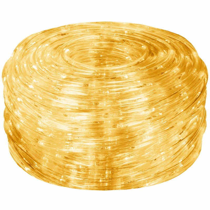 Instalatie tub furtun luminos pentru Craciun, 480 LED-uri, 20m, galben