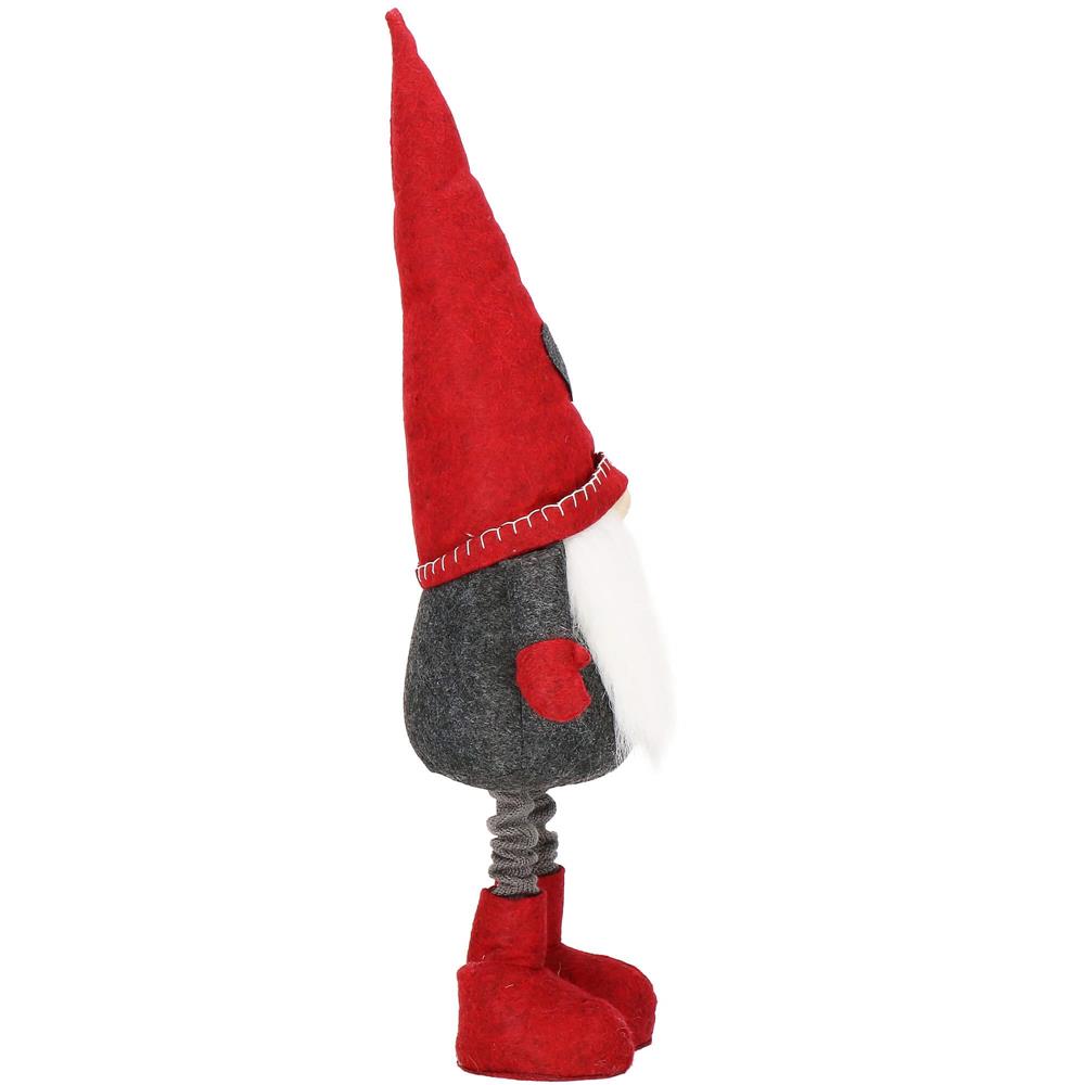 Figurina Craciun, Spiridus, picioare telescopice, inaltime extensibila 51-70cm