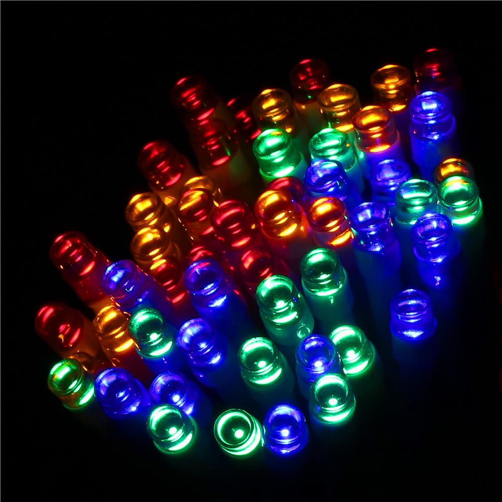 Instalatie lumini de exterior pentru gradina, 5 metri, 50 LED-uri, cu baterii, multicolor