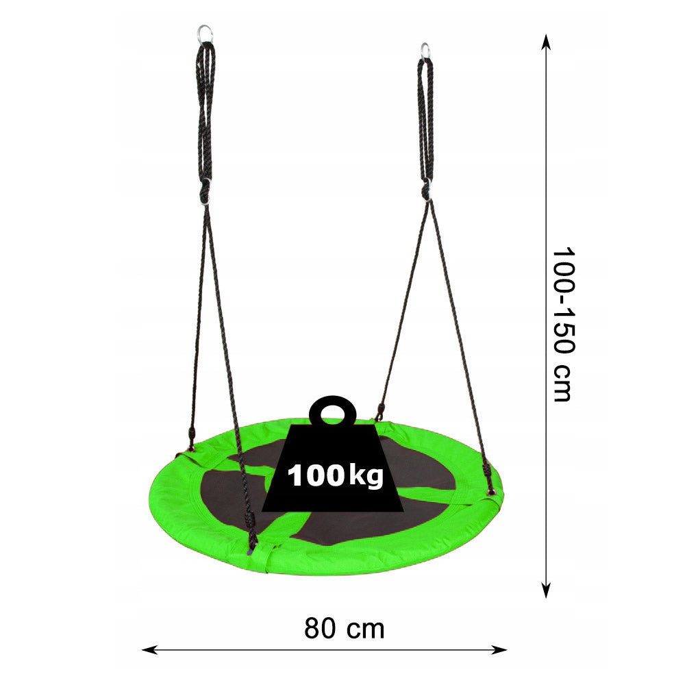 Leagan tip cuib Sersimo GO-L70D4A, 80cm, 100 kg, verde