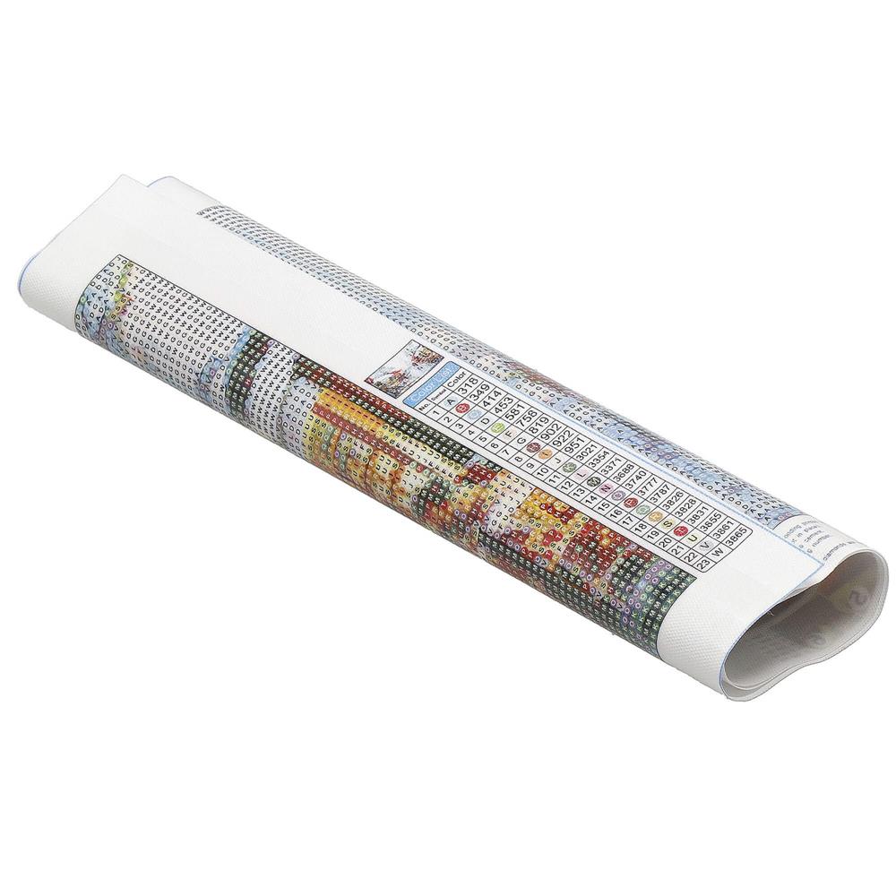 Set de broderie cu diamante 5D, 30x40cm, model Paun - 13
